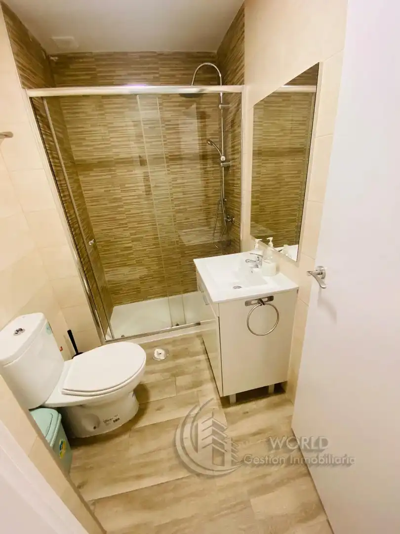 Bathroom of Study for rent in Madrid  with Air Conditioner, Heating and Furnished