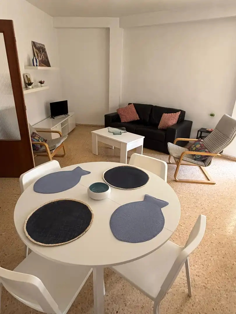 Sala de estar de Piso para compartir en Murcia con Calefacción, Amueblado y Horno