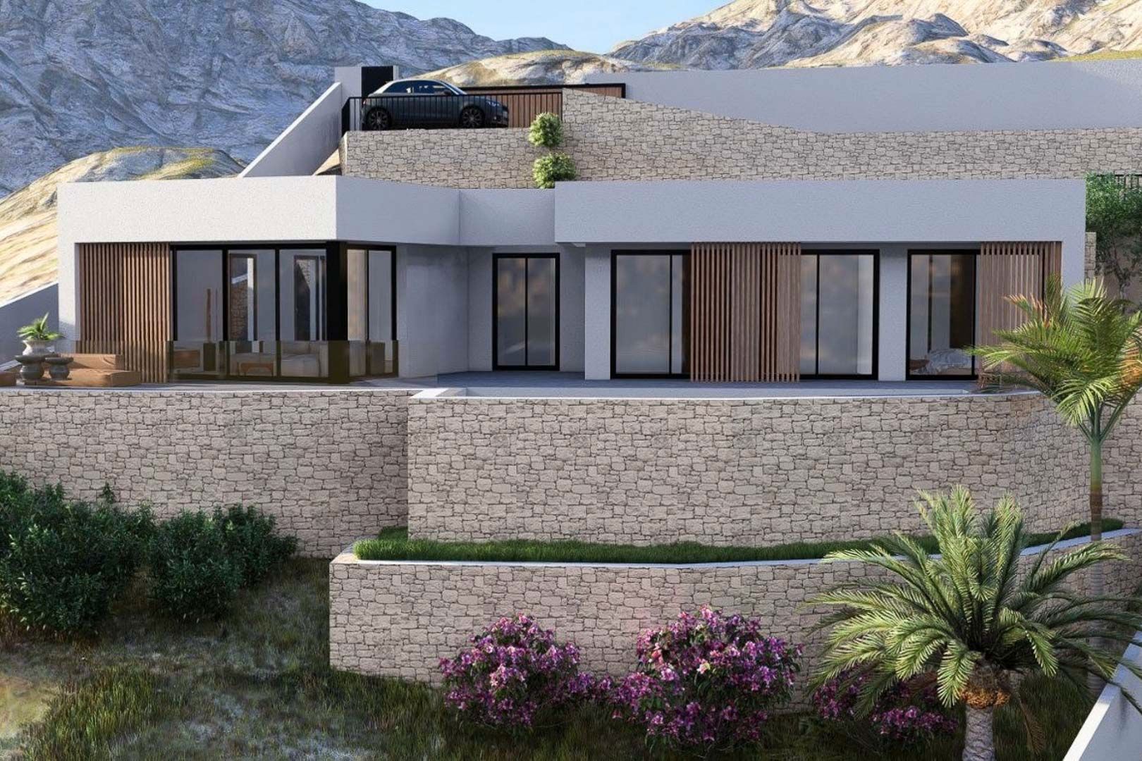 Vista exterior de Finca rústica en venda en Pedreguer amb Piscina