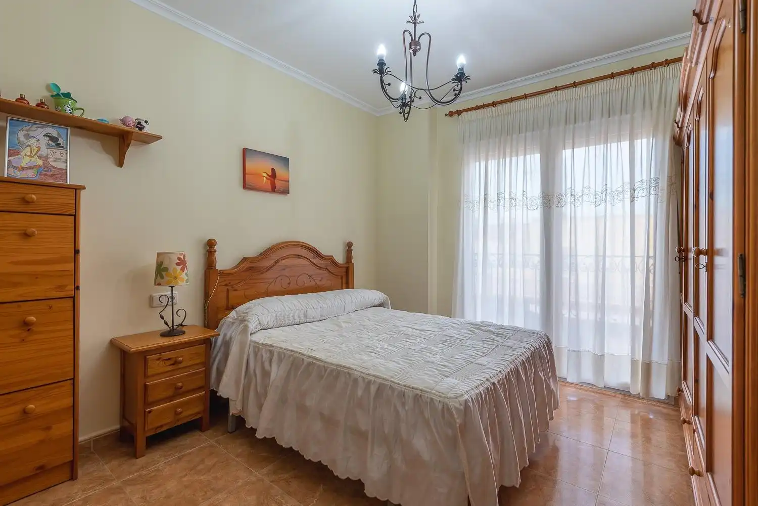 Schlafzimmer von Wohnung zum Verkauf in Cartagena mit Klimaanlage, Möbliert und Whirlpool