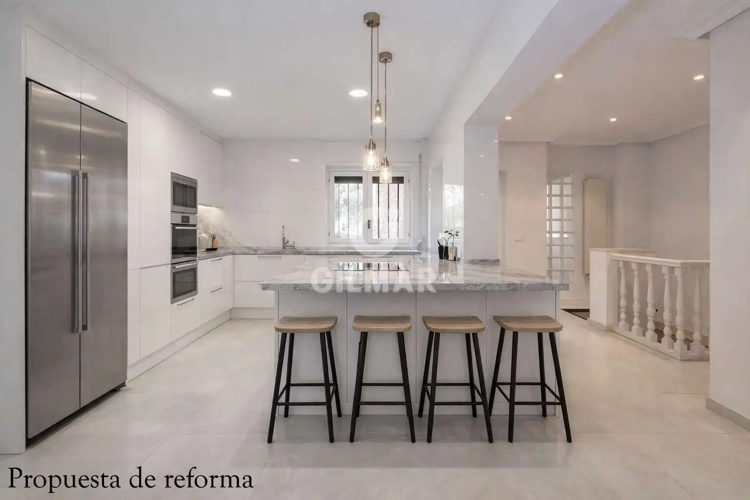Cocina de Casa o chalet en venta en Pozuelo de Alarcón con Calefacción, Jardín privado y Piscina