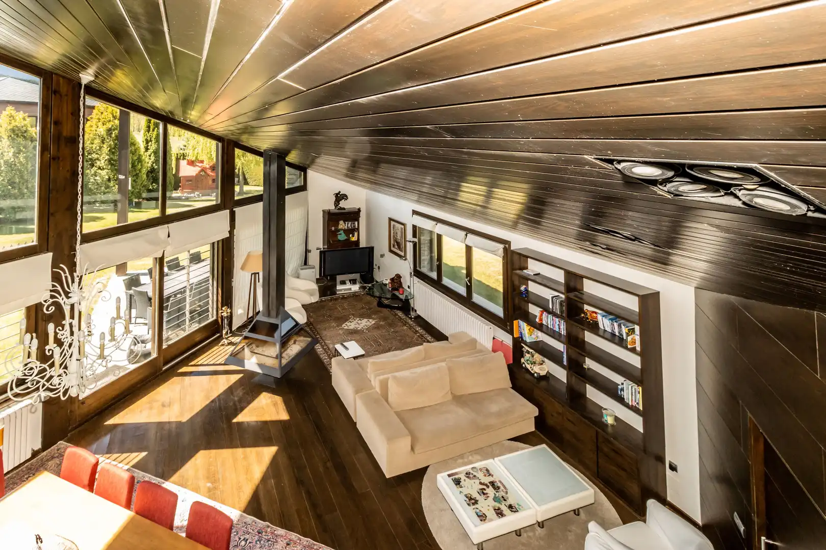 Sala d'estar de Casa o xalet en venda en Prats i Sansor amb Calefacció, Jardí privat i Parquet