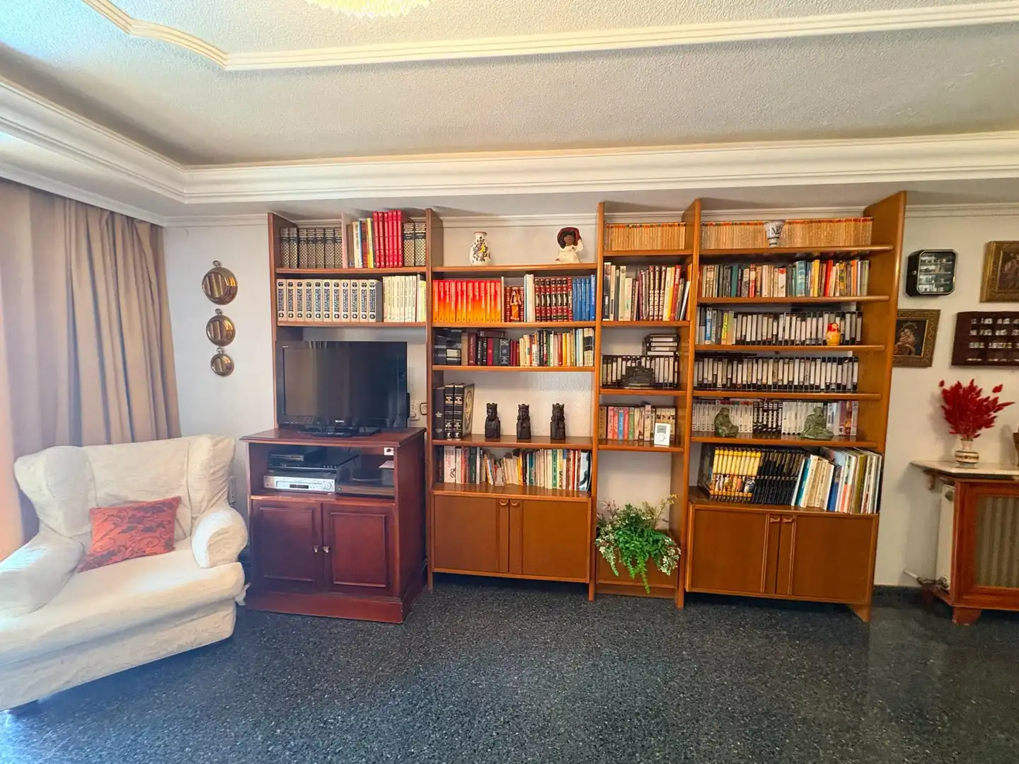 Living room of Flat for sale in Almansa  with Heating, Terrace and Storage room