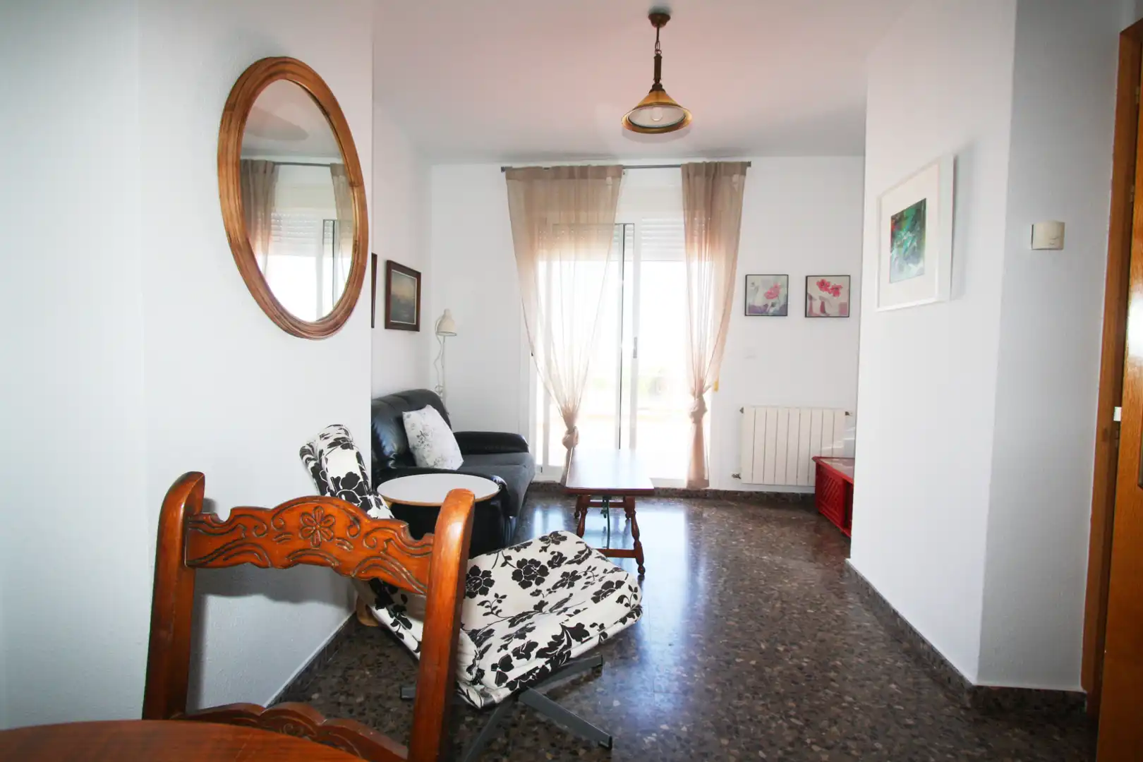 Sala d'estar de Àtic de lloguer en Albacete amb Aire condicionat, Calefacció i Terrassa
