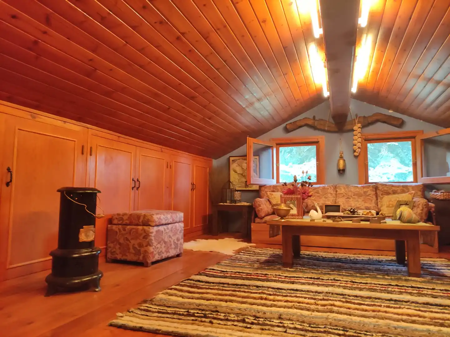 Living room of Country homes for sale in Ribes de Freser  with Heating, Private garden and Parquet flooring