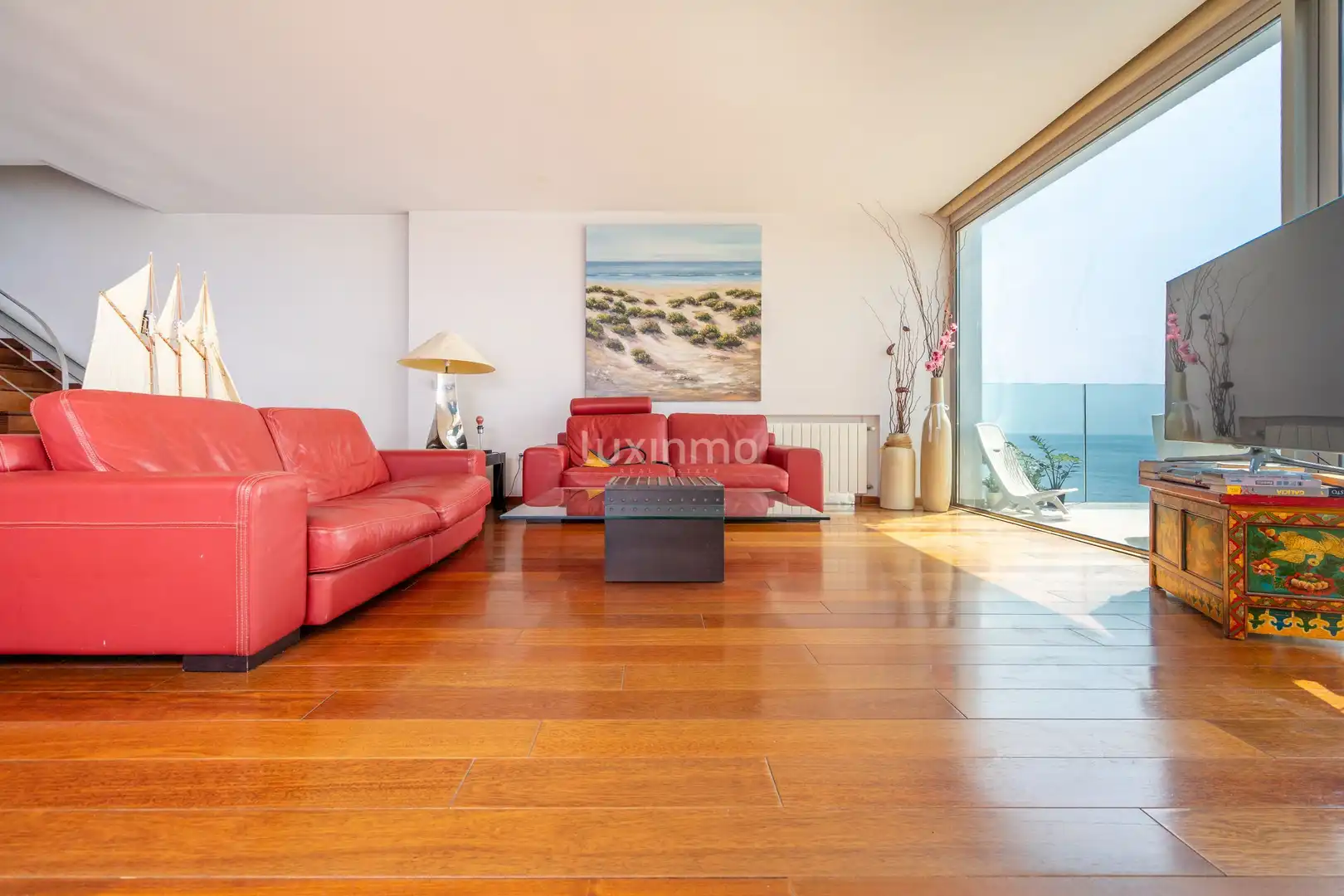 Sala de estar de Casa adosada en venta en Benissa con Aire acondicionado, Calefacción y Terraza