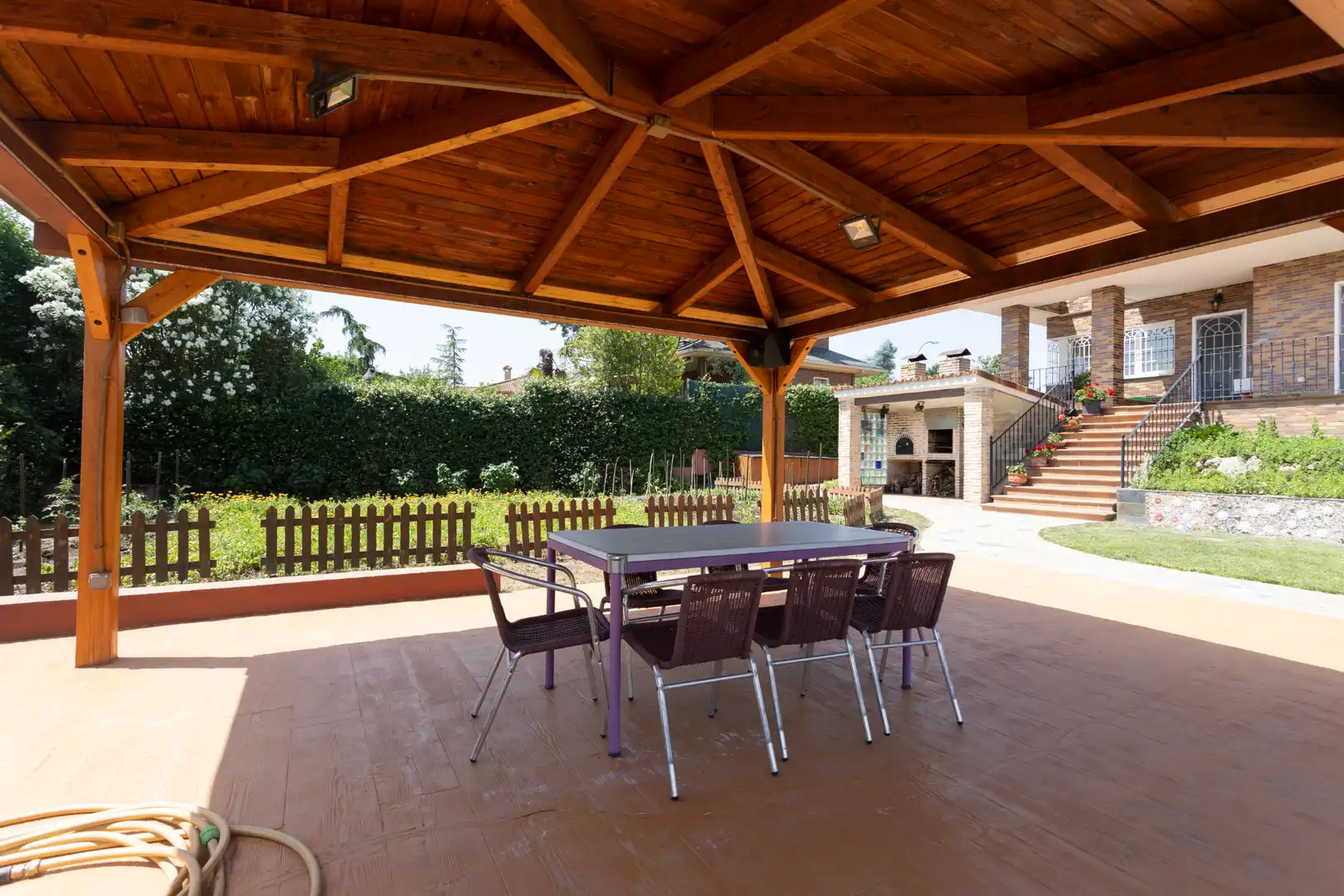 Terrassa de Casa o xalet en venda en Villanueva del Pardillo amb Calefacció, Jardí privat i Piscina