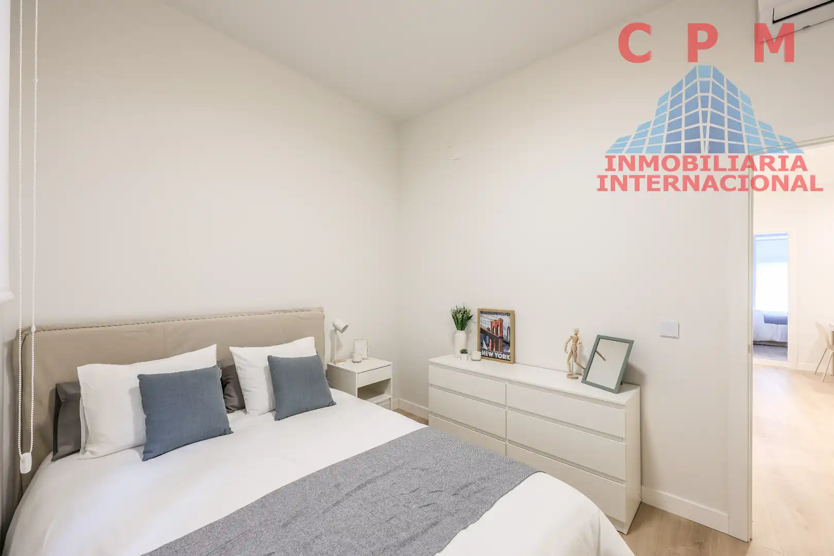 Schlafzimmer von Maisonette zur Miete in Madrid mit Klimaanlage, Heizung und Parkett