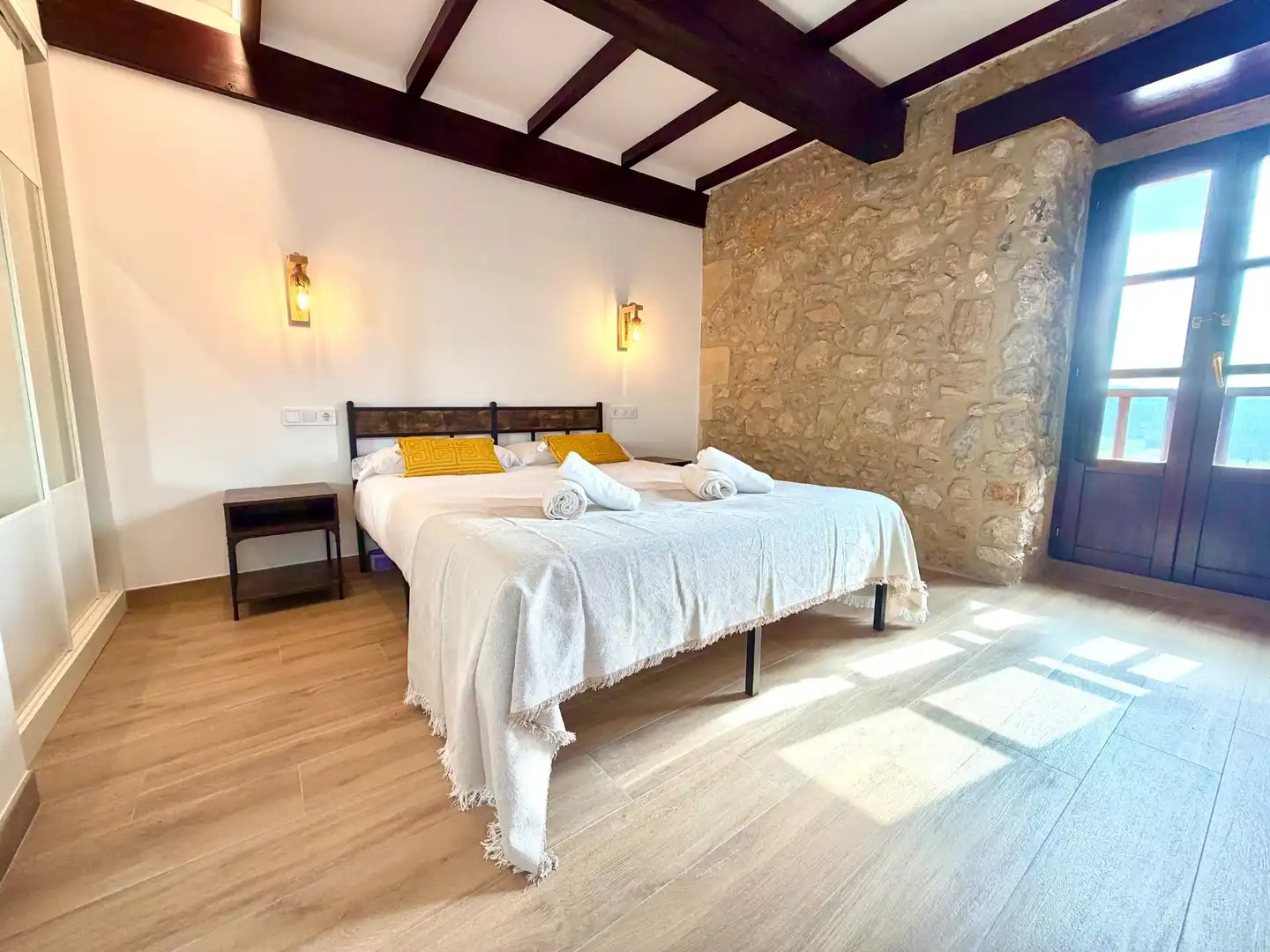 Schlafzimmer von Maisonette zur Miete in Miengo mit Heizung, Privatgarten und Terrasse