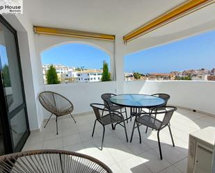 Terrace of Apartment to rent in Benalmádena  with Air Conditioner, Private garden and Parquet flooring