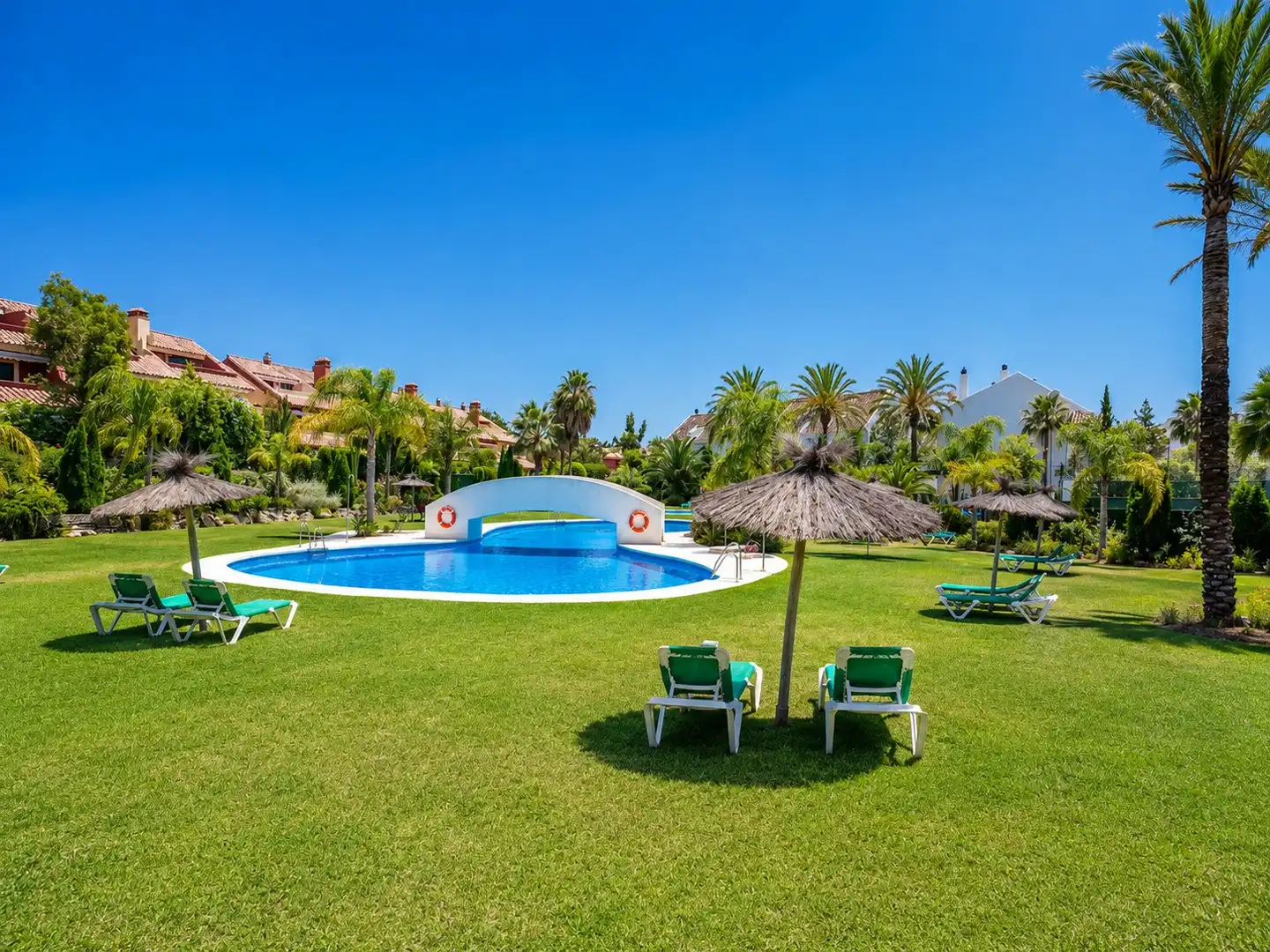 Garden of Houses for rent in Marbella  with Air Conditioner, Heating and Private garden