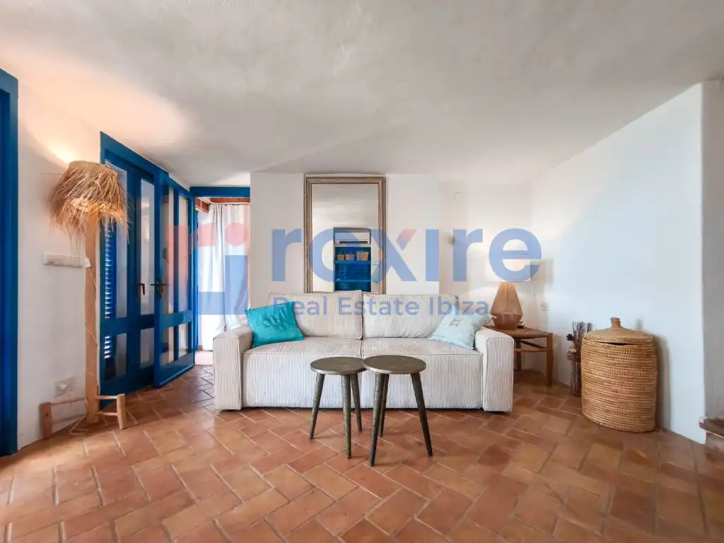 Sala de estar de Casa adosada de alquiler en Sant Josep de sa Talaia con Aire acondicionado, Terraza y Amueblado