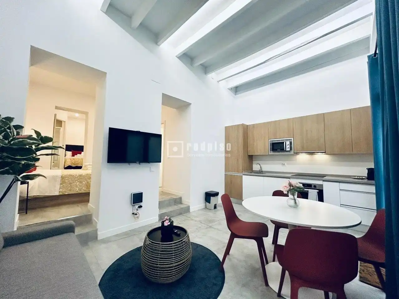 Sala de estar de Piso en venta en Madrid con Terraza, Amueblado y Alarma