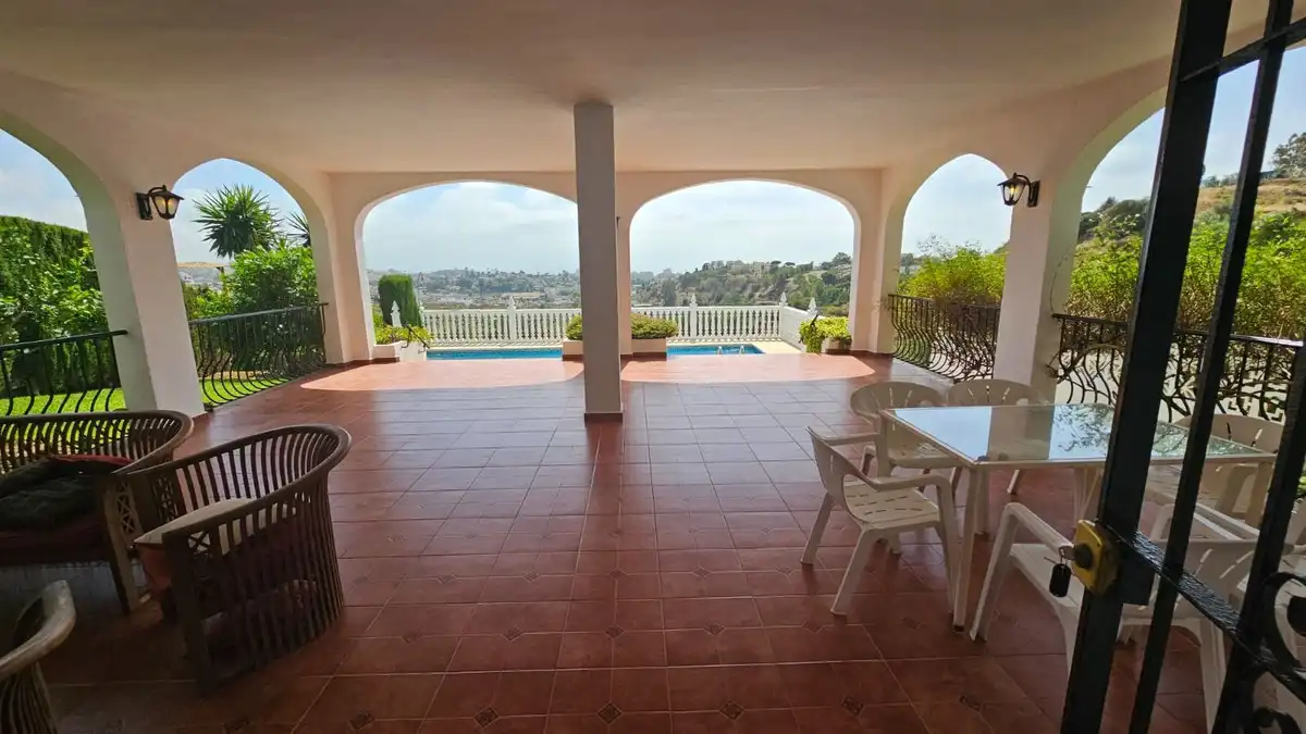 Terraza de Casa o chalet en venta en Mijas con Aire acondicionado, Calefacción y Jardín privado