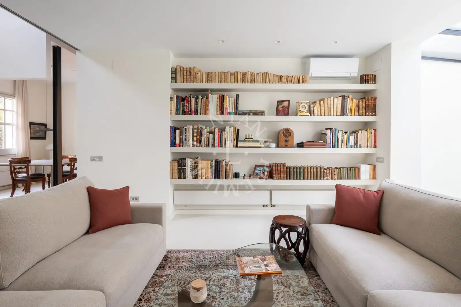 Sala de estar de Casa o chalet en venta en Barcelona con Calefacción y Terraza