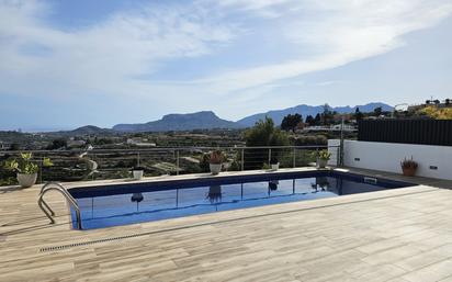 Piscina de Casa o xalet en venda en Benissa amb Aire condicionat, Calefacció i Jardí privat