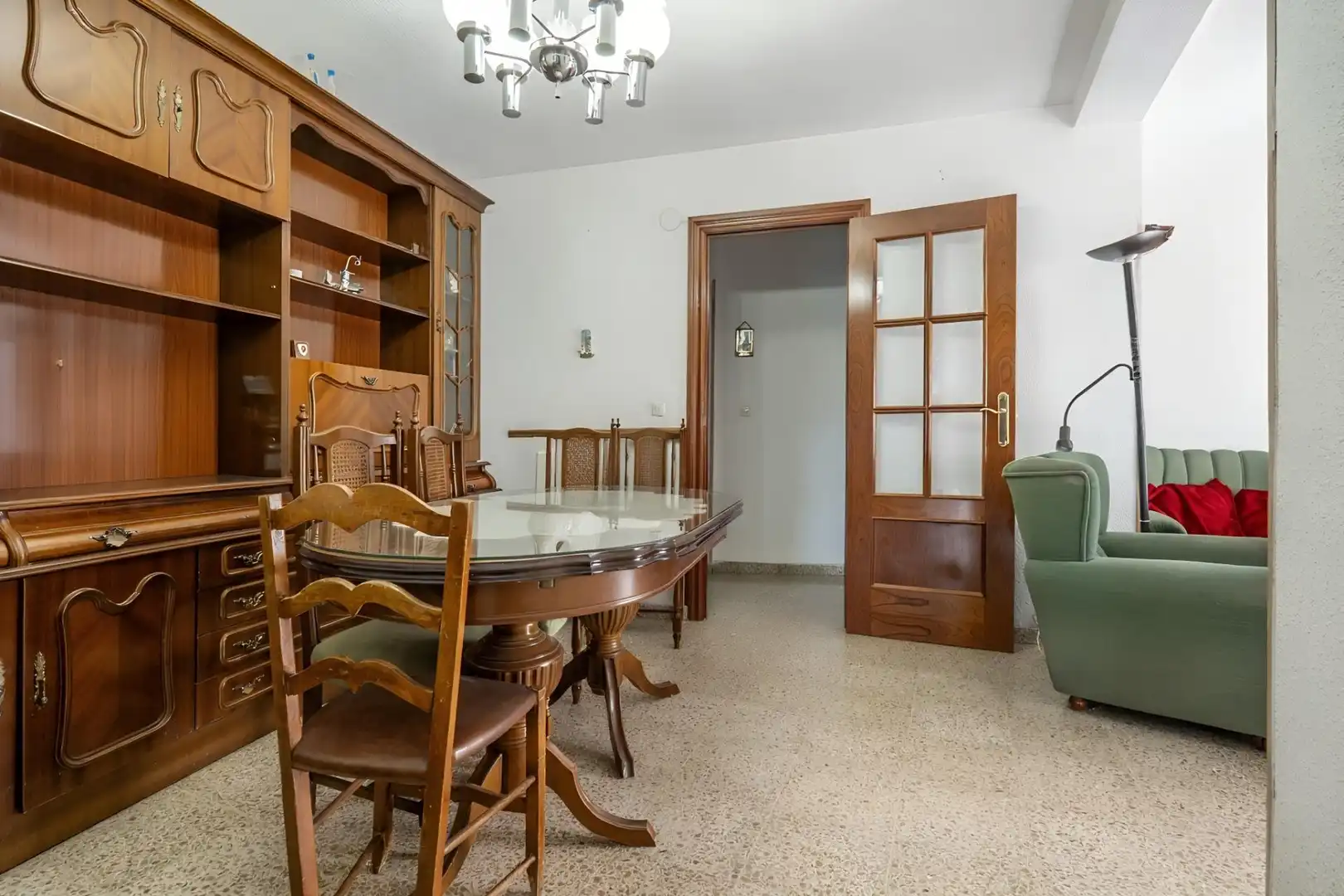 Dining room of Flat for sale in Granada  with Air Conditioner and Balcony