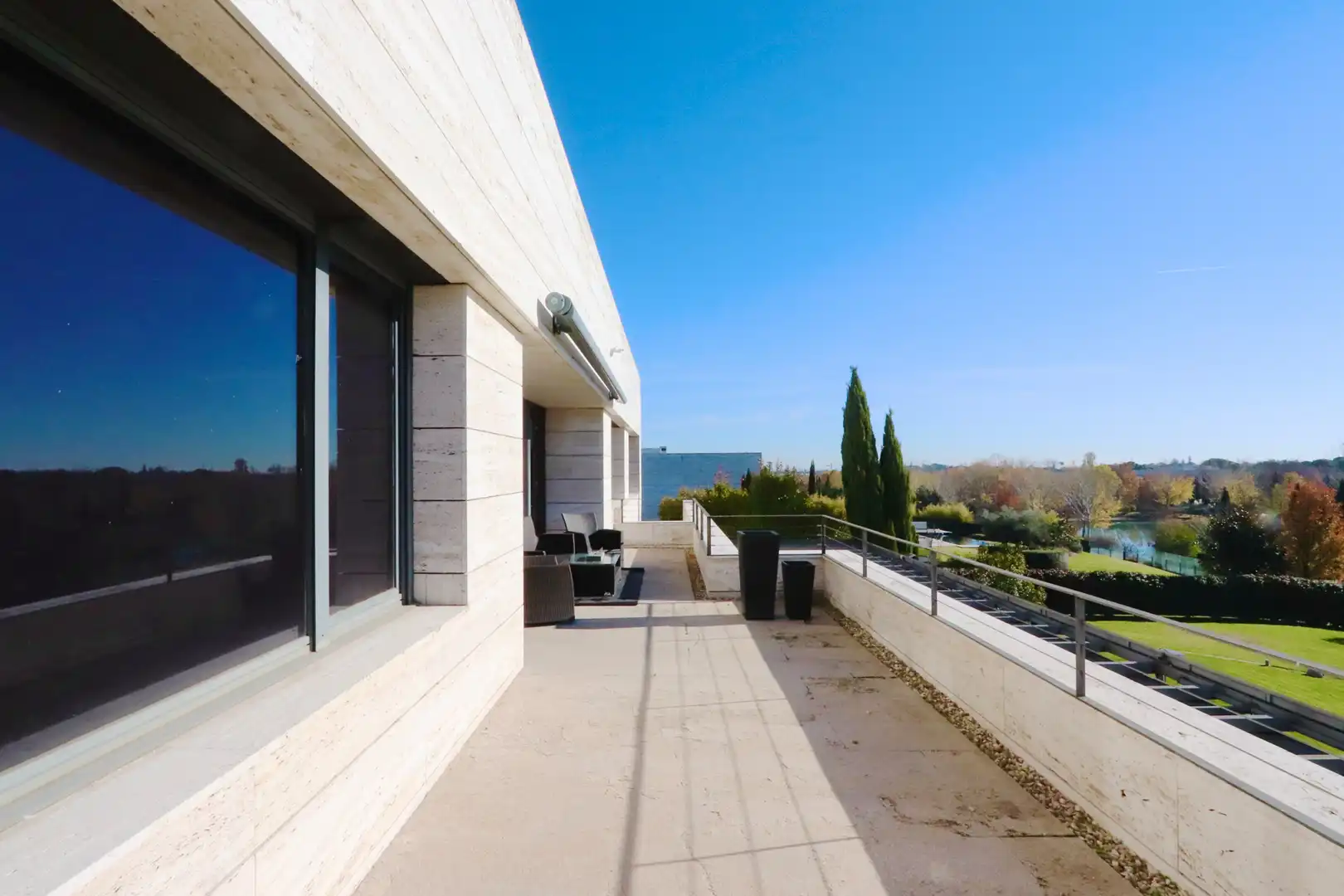 Terrace of Houses for rent in Pozuelo de Alarcón  with Air Conditioner, Heating and Private garden