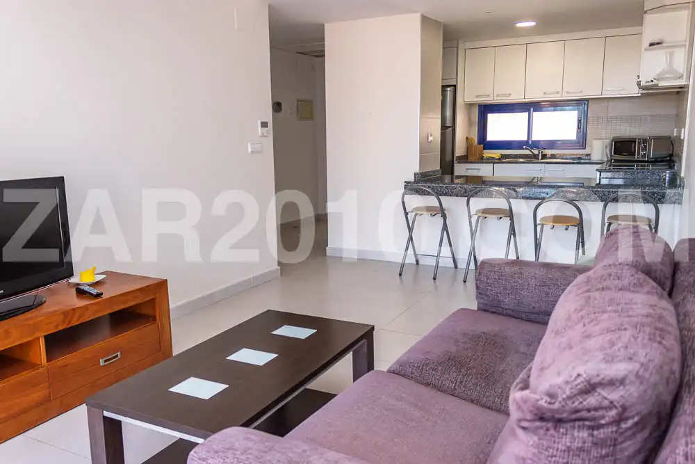 Sala d'estar de Apartament en venda en Mojácar amb Aire condicionat, Terrassa i Traster