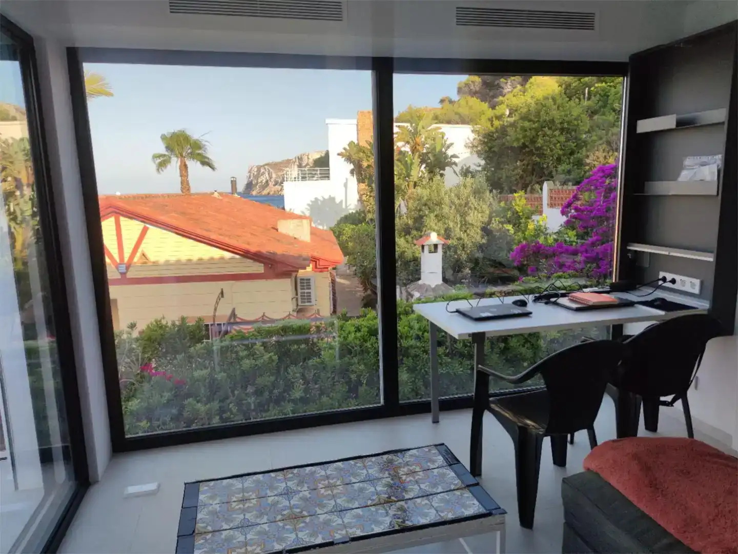 Balcony of Flat for rent in Dénia  with Air Conditioner, Private garden and Storage room