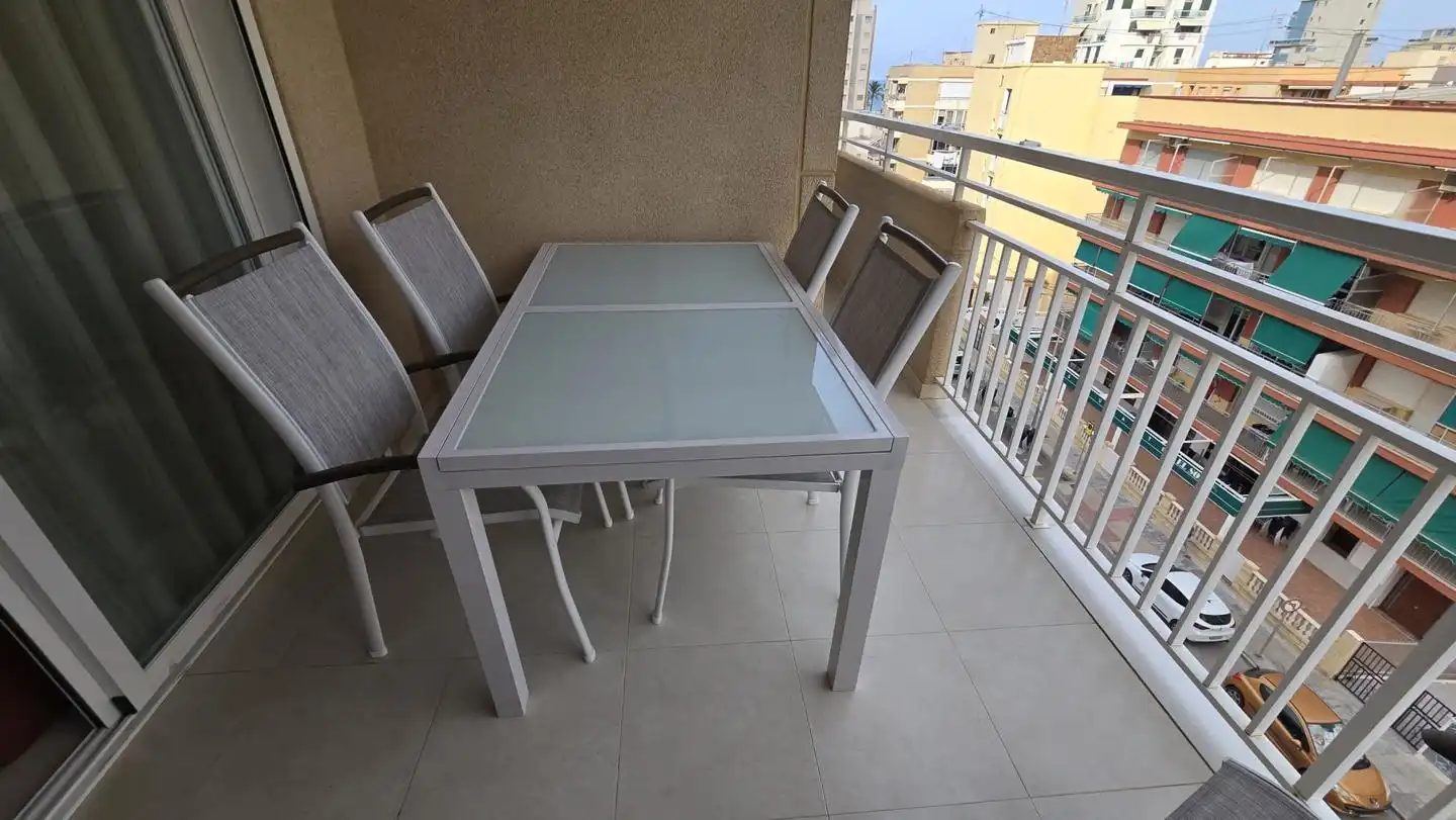 Terraza de Apartamento de alquiler en Gandia con Terraza, Amueblado y Piscina comunitaria