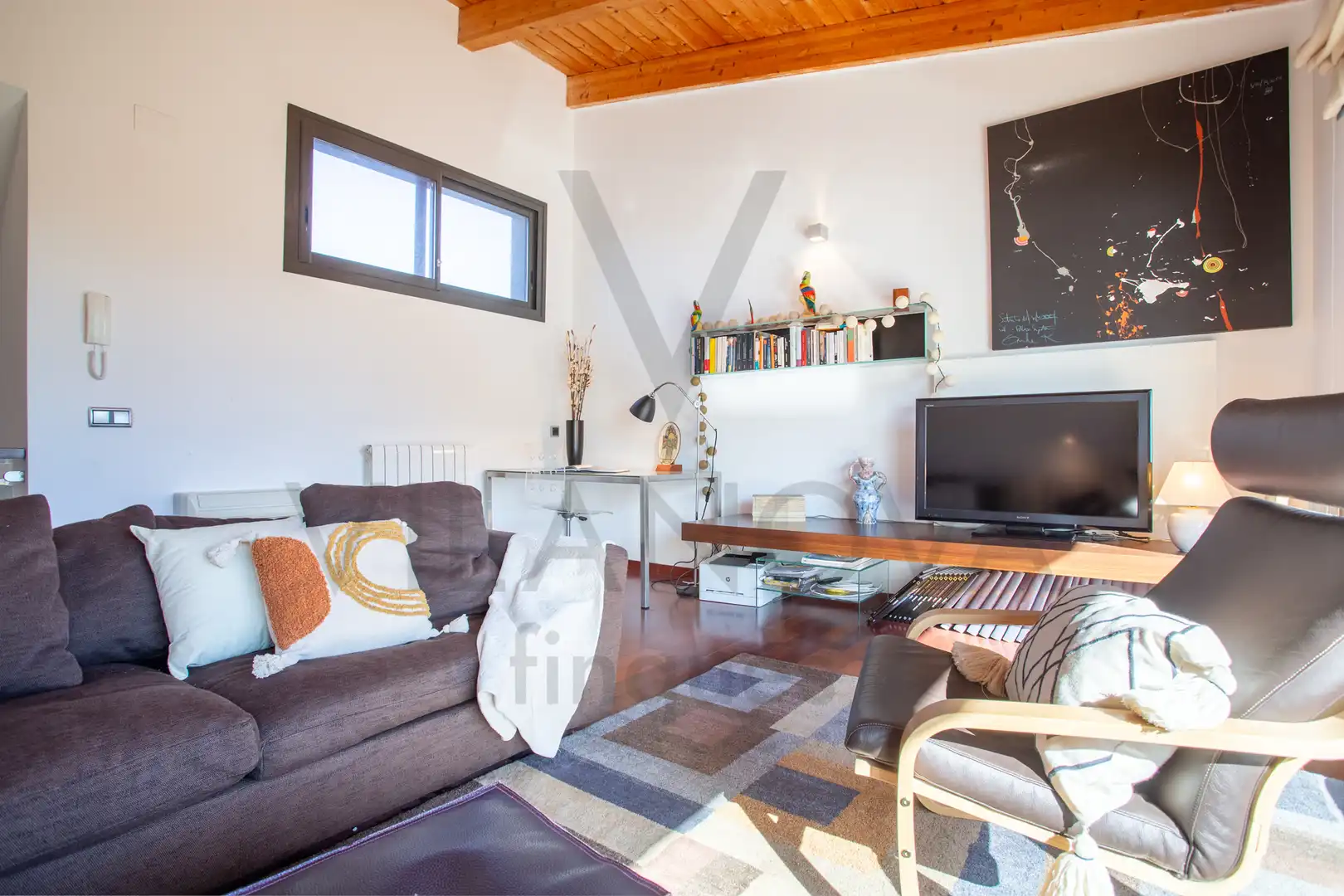 Sala d'estar de Casa adosada en venda en Castellvell del Camp amb Aire condicionat, Calefacció i Jardí privat