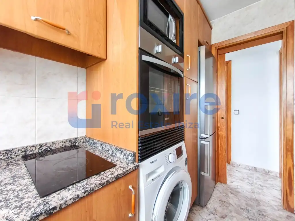Küche von Wohnung zur Miete in Sant Antoni de Portmany mit Klimaanlage, Terrasse und Möbliert