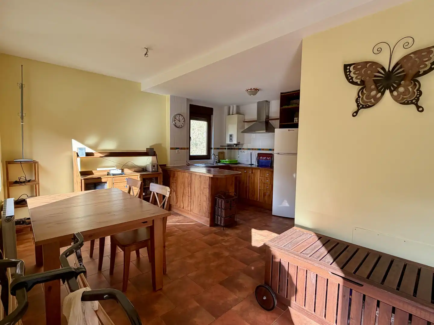 Küche von Einfamilien-Reihenhaus zur Miete in San Roque de Riomiera mit Heizung und Privatgarten