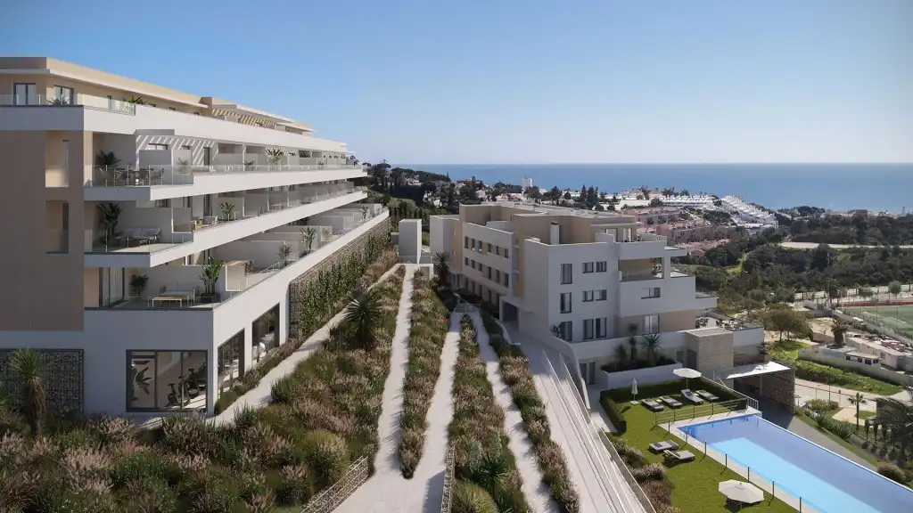 Apartment with pool for sale in Mijas pueblo