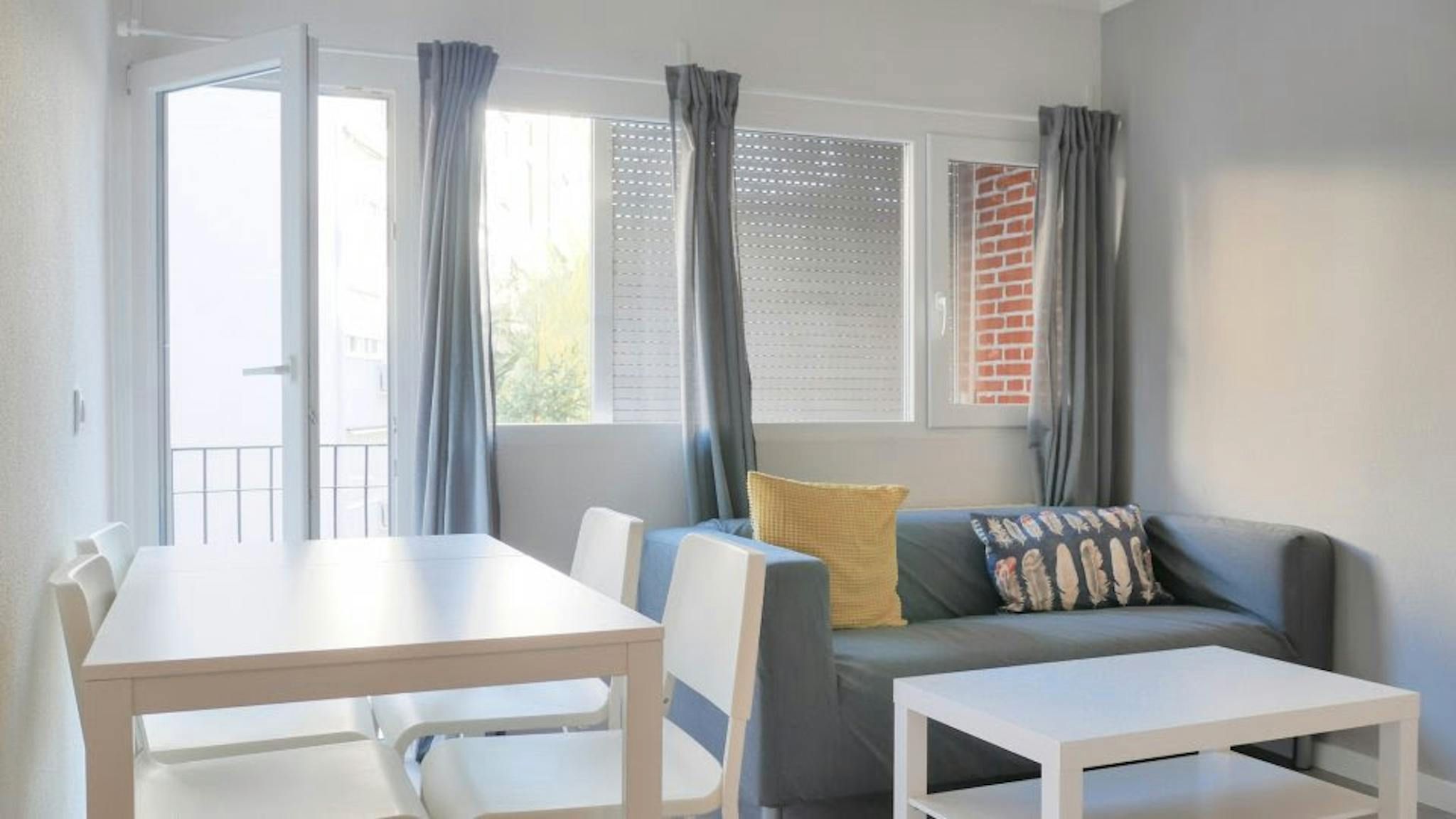 Bedroom of Flat to rent in  Madrid Capital  with Heating, Furnished and TV