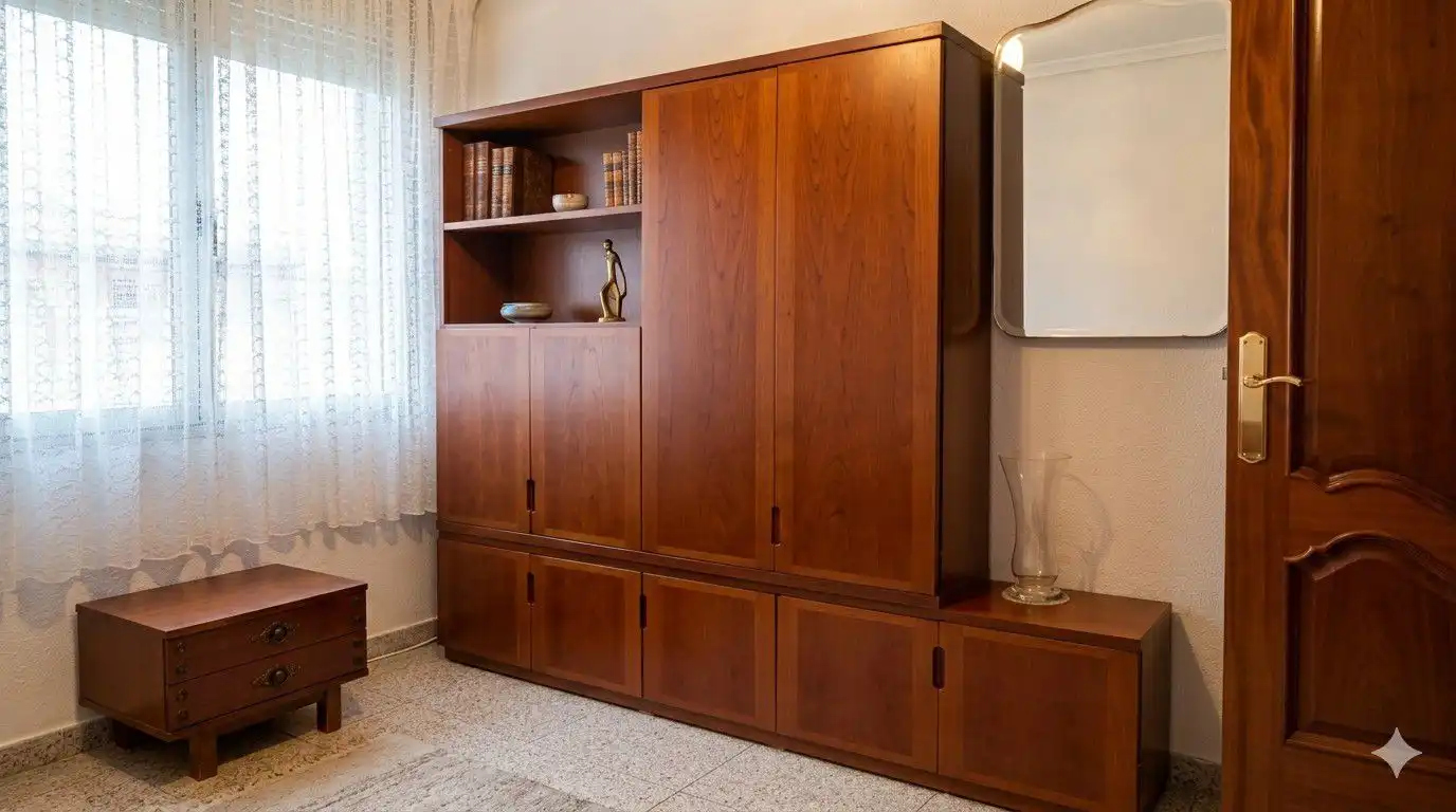 Schlafzimmer von Wohnung zum Verkauf in  Logroño mit Klimaanlage, Heizung und Parkett