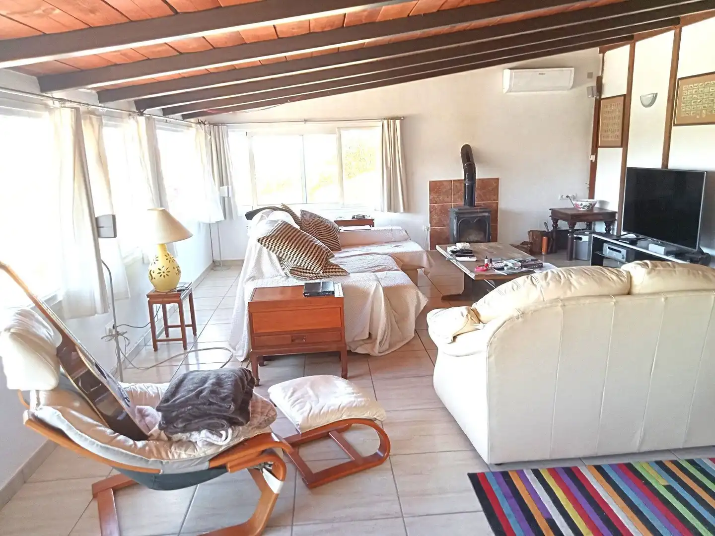 Sala d'estar de Finca rústica en venda en Mijas amb Terrassa, Traster i Piscina