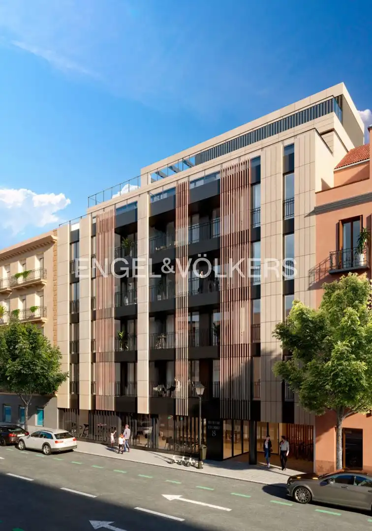 Vista exterior de Àtic de lloguer en Madrid amb Aire condicionat, Calefacció i Jardí privat