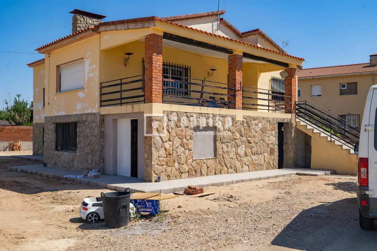 Vista exterior de Casa o chalet en venta en El Álamo con Calefacción, Jardín privado y Terraza