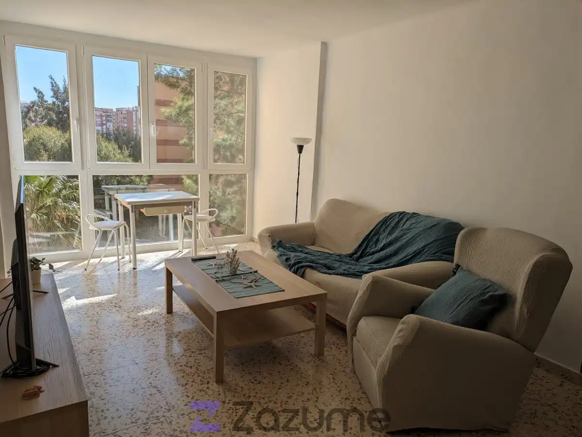 Living room of Flat for rent in Málaga Capital  with Private garden, Furnished and Oven