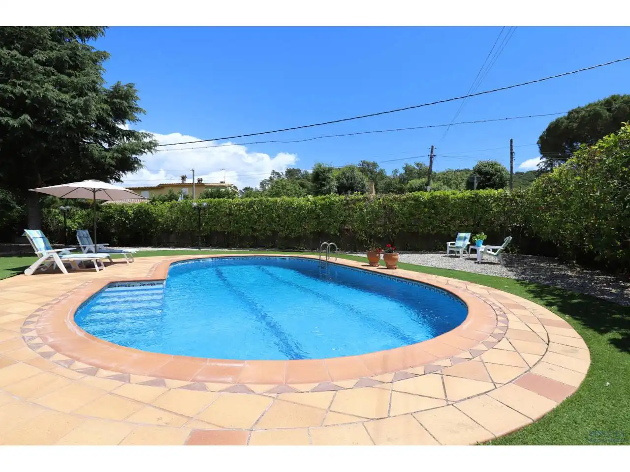 Swimming pool of Houses for sale in Caldes de Malavella  with Heating, Private garden and Terrace