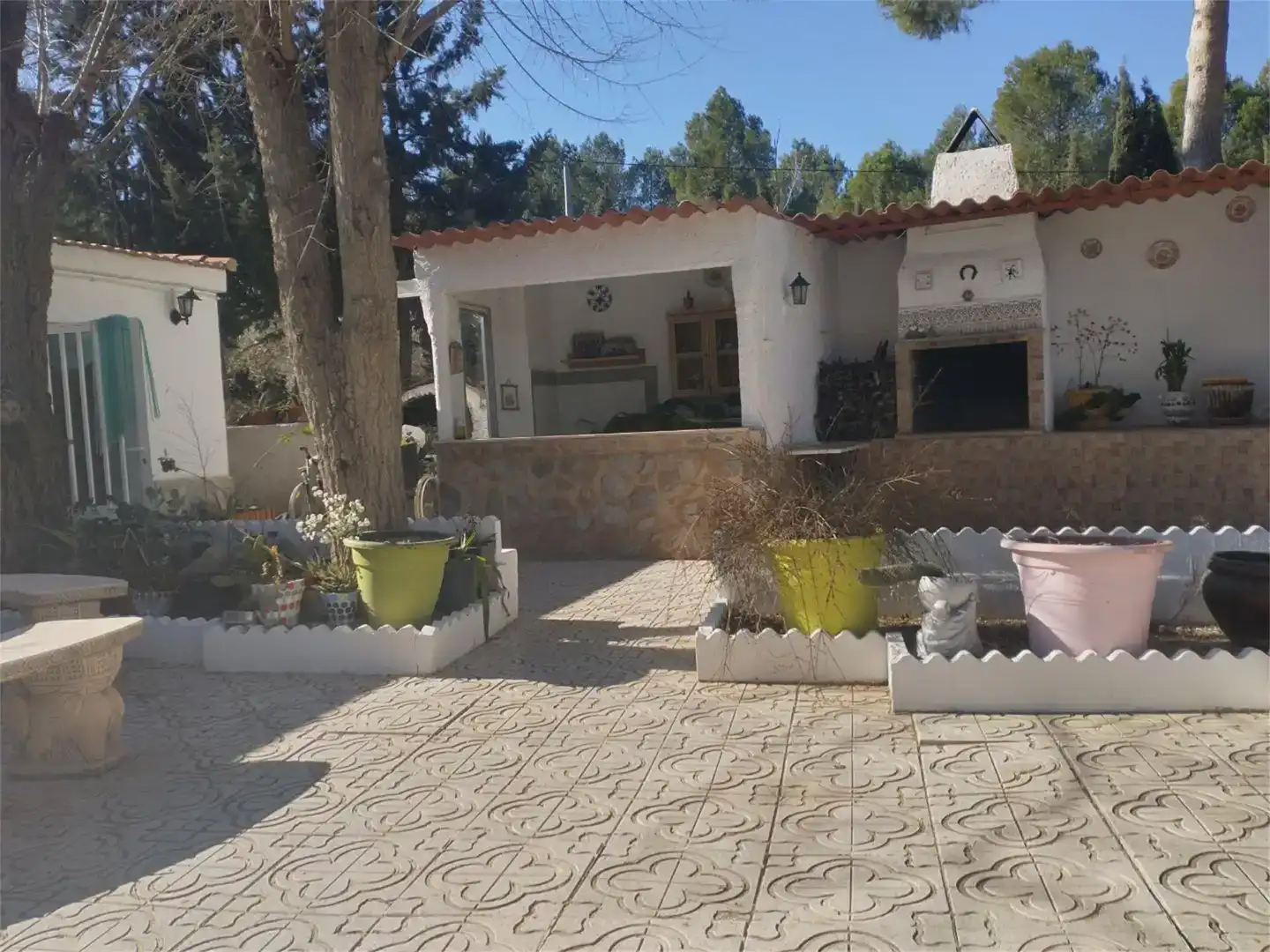 Vista exterior de Finca rústica en venda en Sax amb Aire condicionat i Piscina