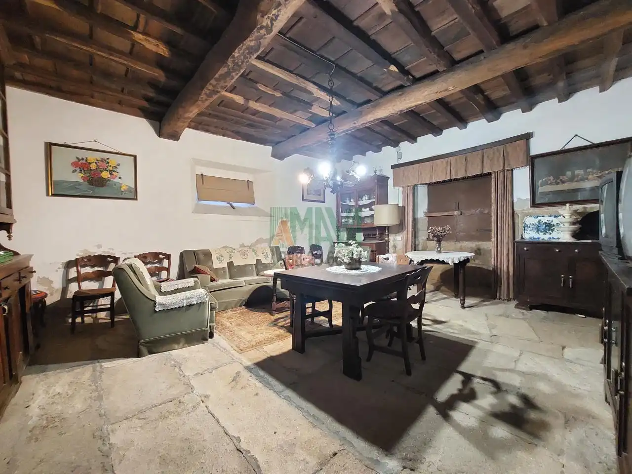 Wohnzimmer von Country house zum Verkauf in Ourense Capital  mit Privatgarten und Terrasse