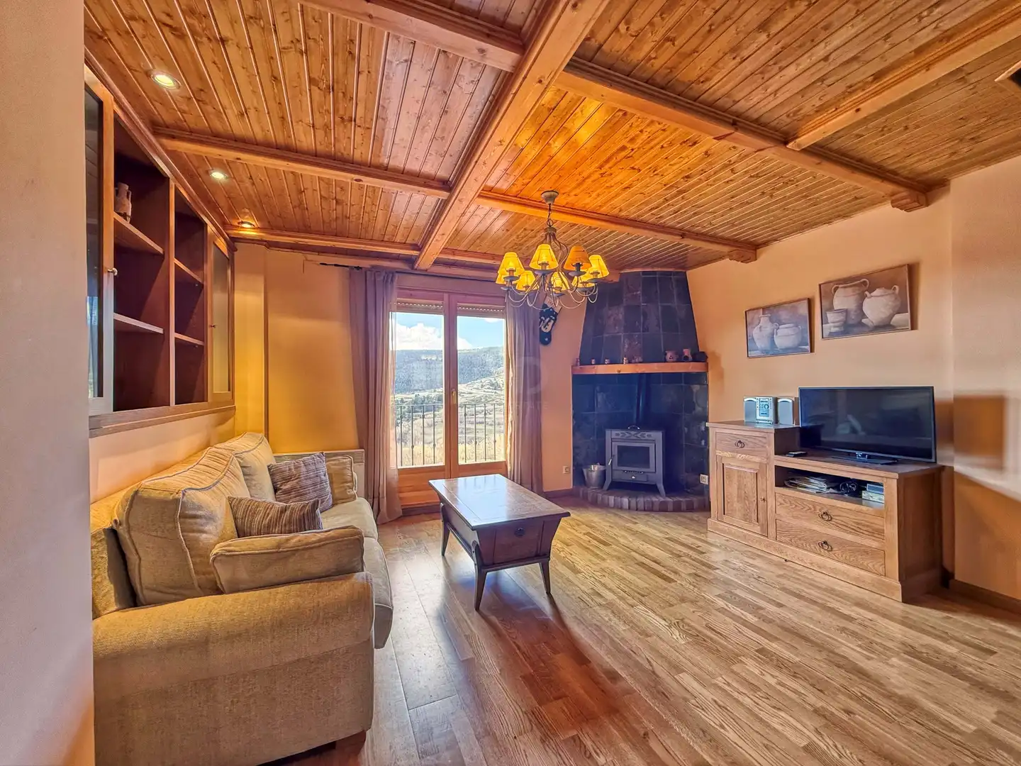 Wohnzimmer von Wohnung zum Verkauf in Valdelinares mit Heizung