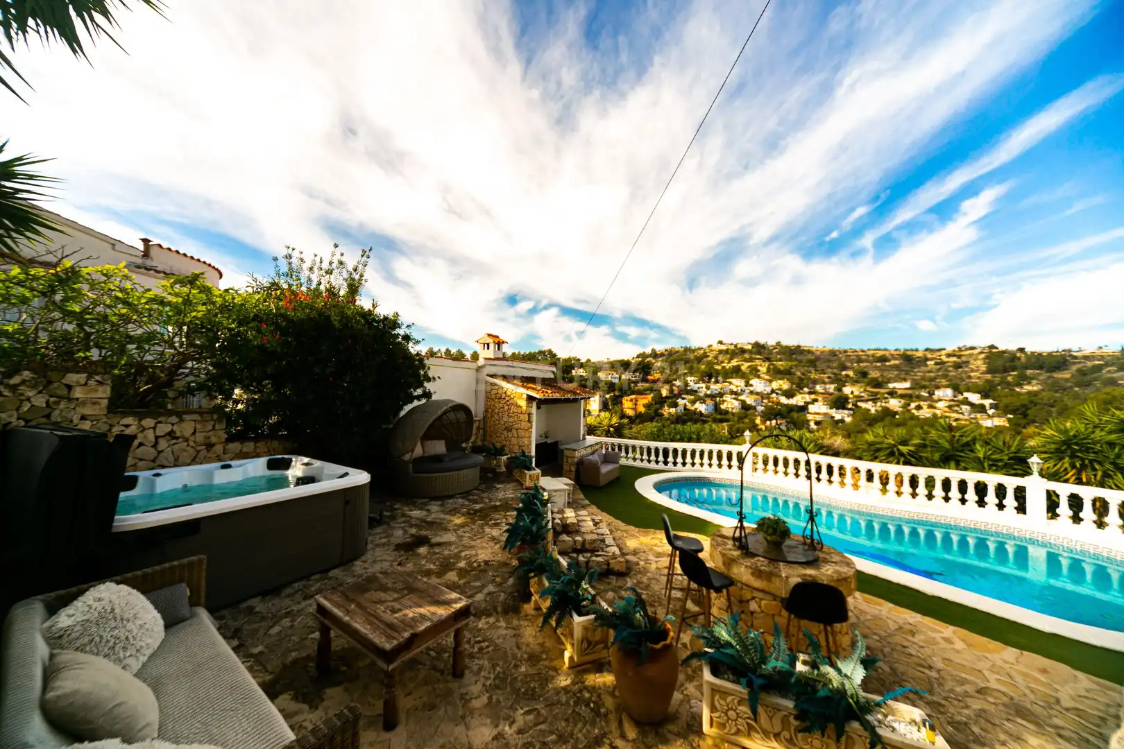 Jardín de Apartamento de alquiler en Benissa con Aire acondicionado, Trastero y Piscina