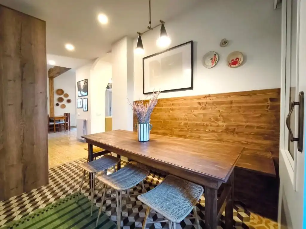 Esszimmer von Wohnung zum Verkauf in Campdevànol mit Heizung, Terrasse und Möbliert