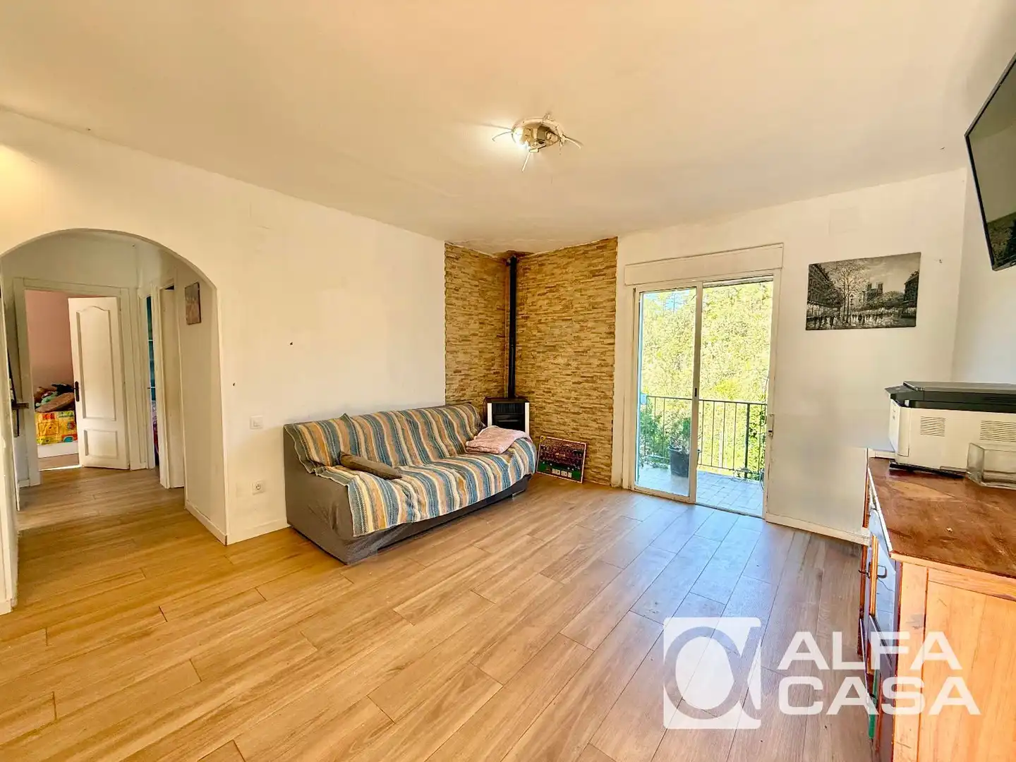 Sala de estar de Casa o chalet en venta en Lloret de Mar con Calefacción, Parquet y Amueblado