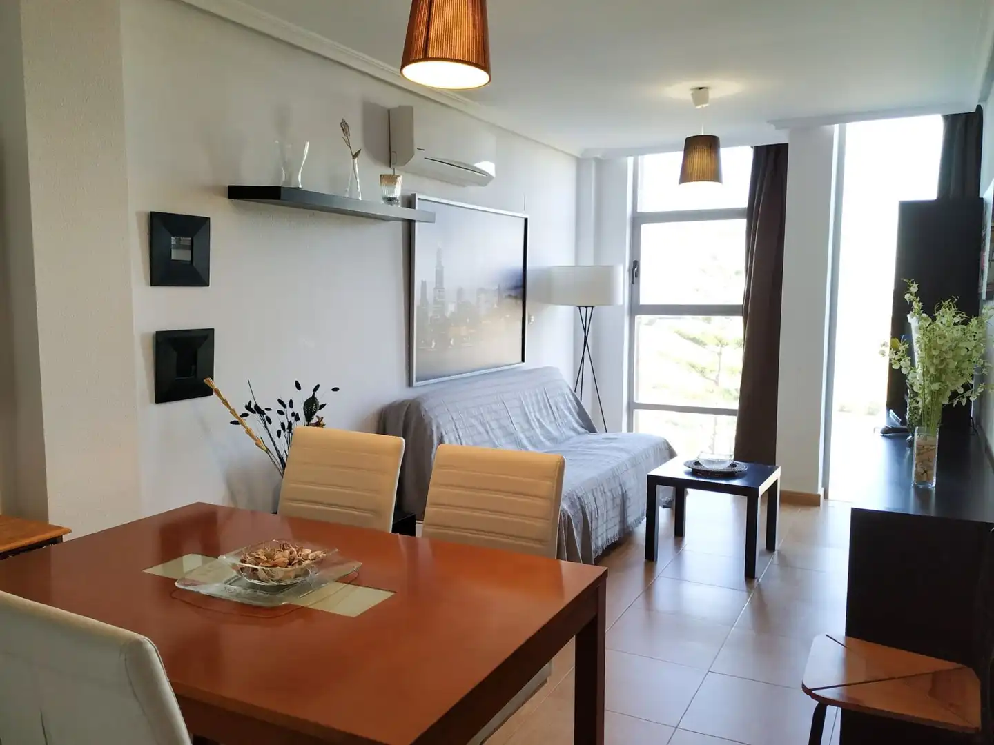 Living room of Flat for rent in Torrevieja  with Air Conditioner, Heating and Terrace