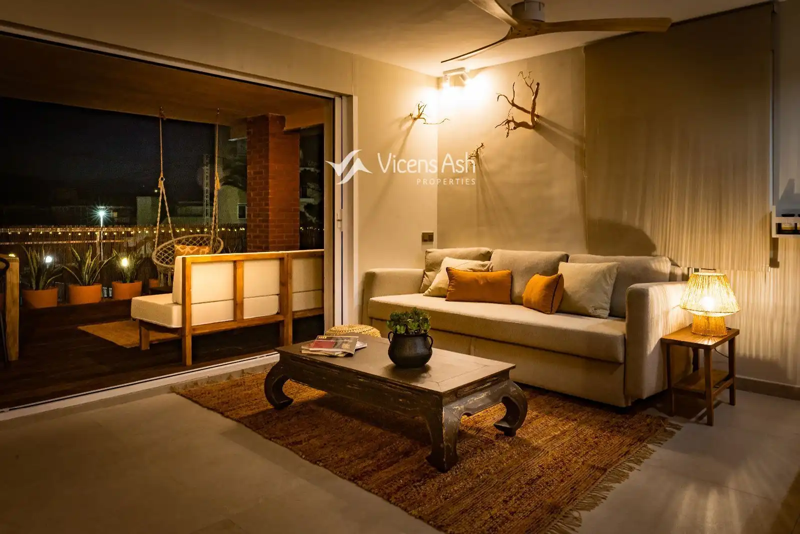 Living room of Apartments for sale in Jávea / Xàbia  with Air Conditioner, Terrace and Furnished