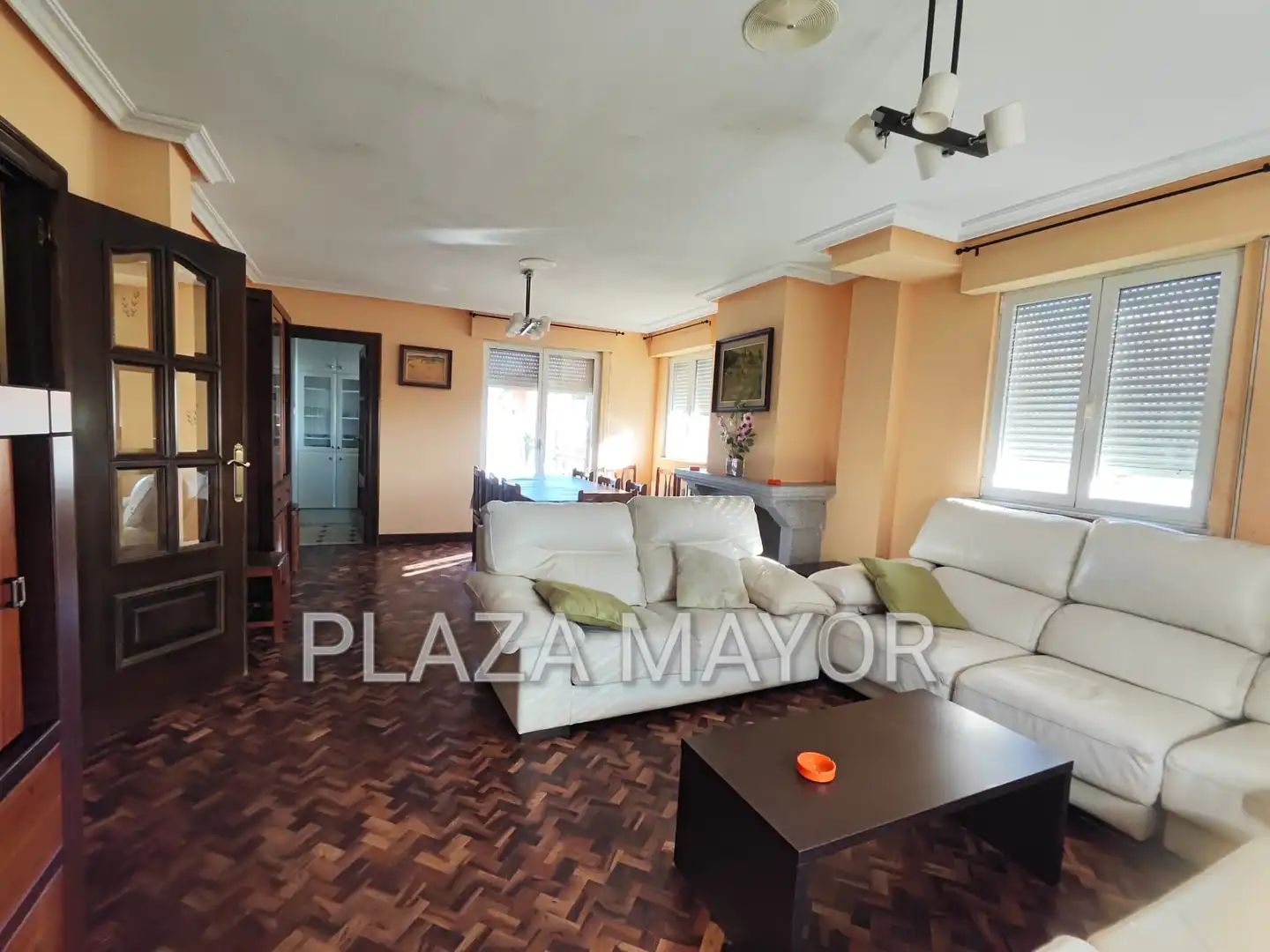 Sala de estar de Casa o chalet en venta en Calzada de Valdunciel con Calefacción, Jardín privado y Parquet