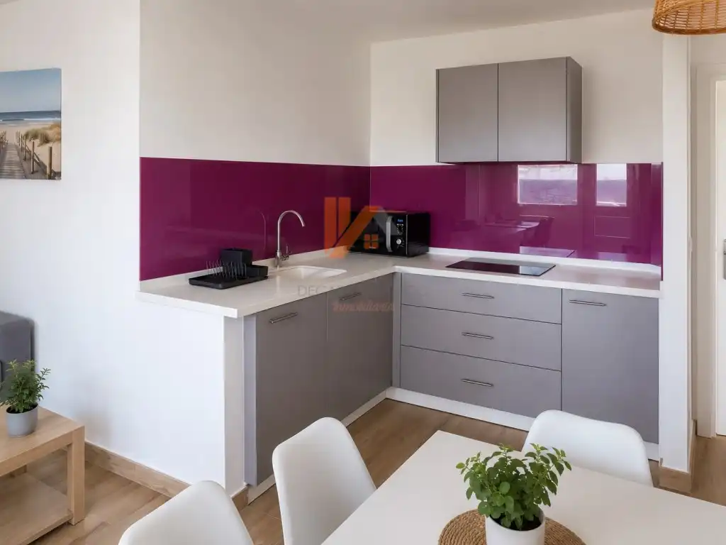 Cuina de Casa o xalet en venda en Porto do Son amb Jardí privat, Terrassa i Moblat