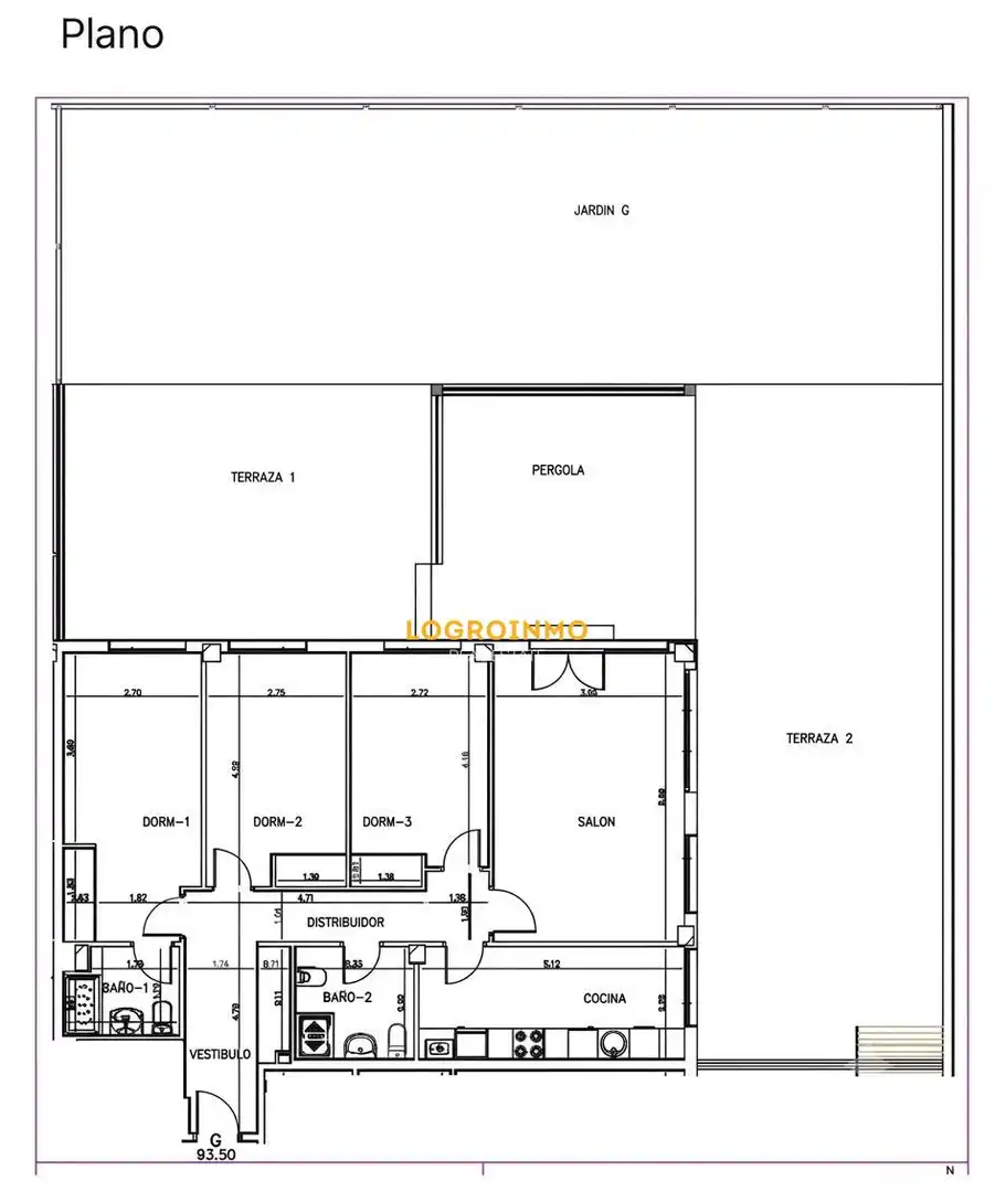 Flat for sale in  Logroño  with Air Conditioner, Heating and Private garden