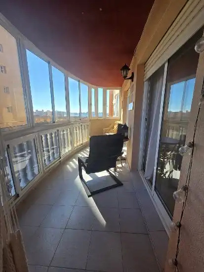 Balcony of Flat for sale in La Manga del Mar Menor  with Furnished, Balcony and Community pool