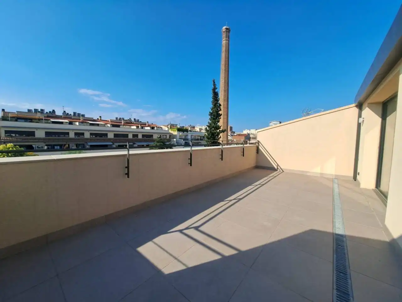 Terraza de Piso de alquiler en Sabadell con Aire acondicionado, Calefacción y Parquet