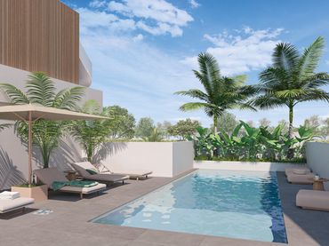 Chalet de obra nueva con piscina en venta en Calle Ronda de Levante